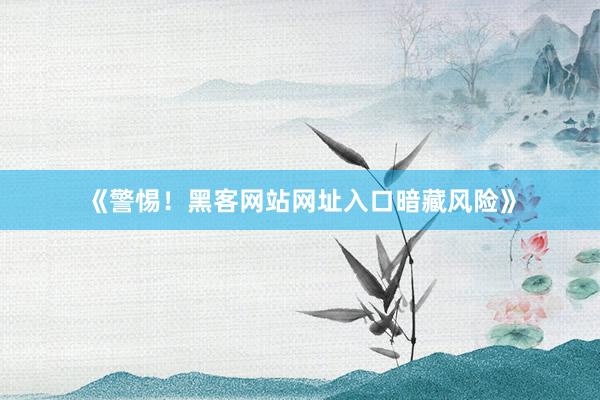 《警惕！黑客网站网址入口暗藏风险》